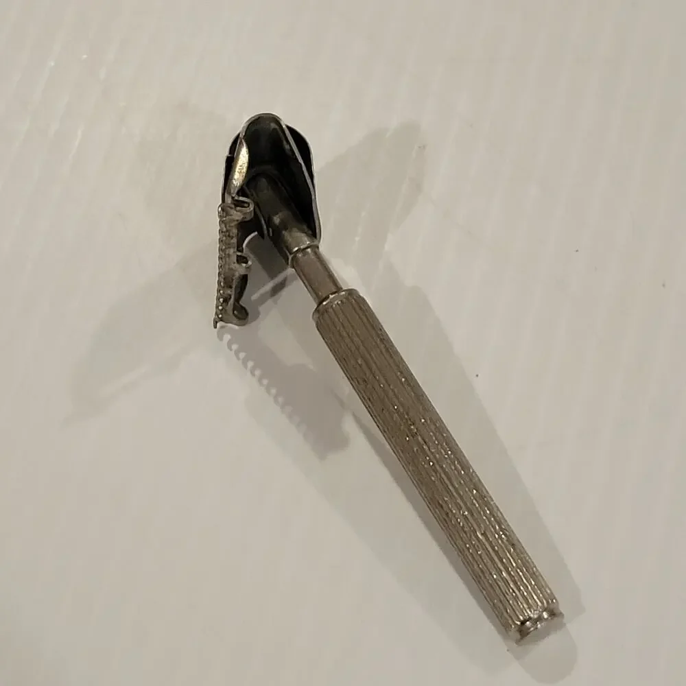 Rare Vintage Rhodes Kriss Kross Swivel Head Injector Safety Razor